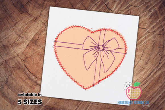Download Heart Gift Embroidery Applique Designs - Heart Collection