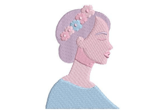 Download Floral Crown Feminine Silhouette - Feminine Collection