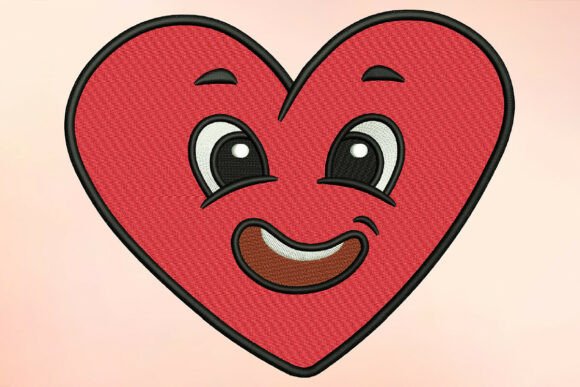 Download Emoji Heart Embroidery Design - Heart Collection