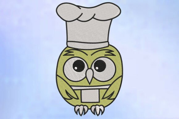Download Chef Owl Embroidery Design - Premium Resources