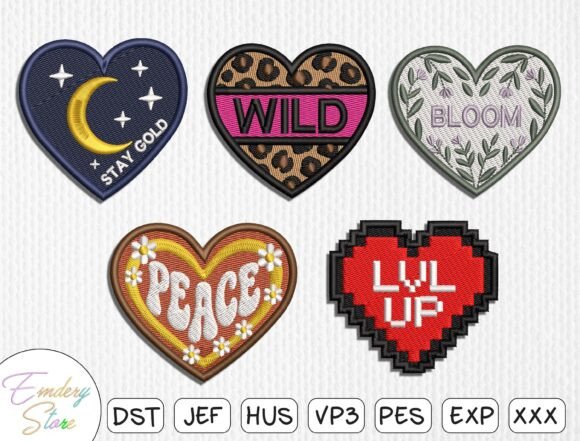 Download Heart Embroidery Design Bundle - Heart Collection