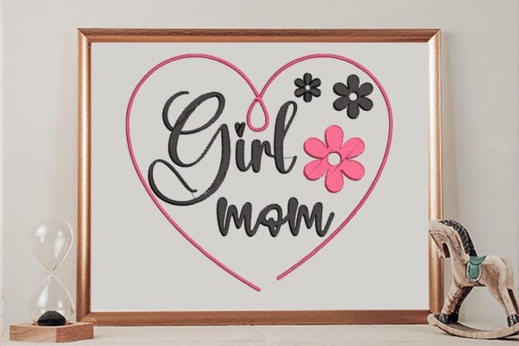 Download Girl Mom Heart Flower - Heart Collection